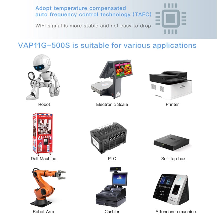 VONETS VAP11G-500S High Power CPE 20dbm Mini WiFi 300Mbps Bridge WiFi Repeater สัญญาณ Booster, ไร้สายกลางแจ้ง Point to Point,ไม่มีอุปสรรค, VAP11G-500