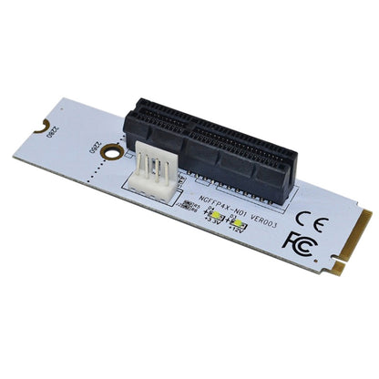 NGFF M.2 Key M ถึง PCI-E 1X/4X/8X/16X กราฟิกการ์ด Mining Slot อะแดปเตอร์ Riser Converter การ์ด LED, VER003