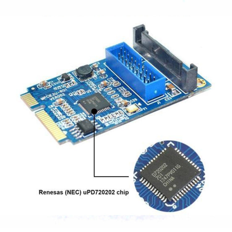 MINI PCI-E เป็น USB 3.0 ด้านหน้า 19 พินการ์ดขยายเดสก์ท็อปพีซี, 19 Pin Power
