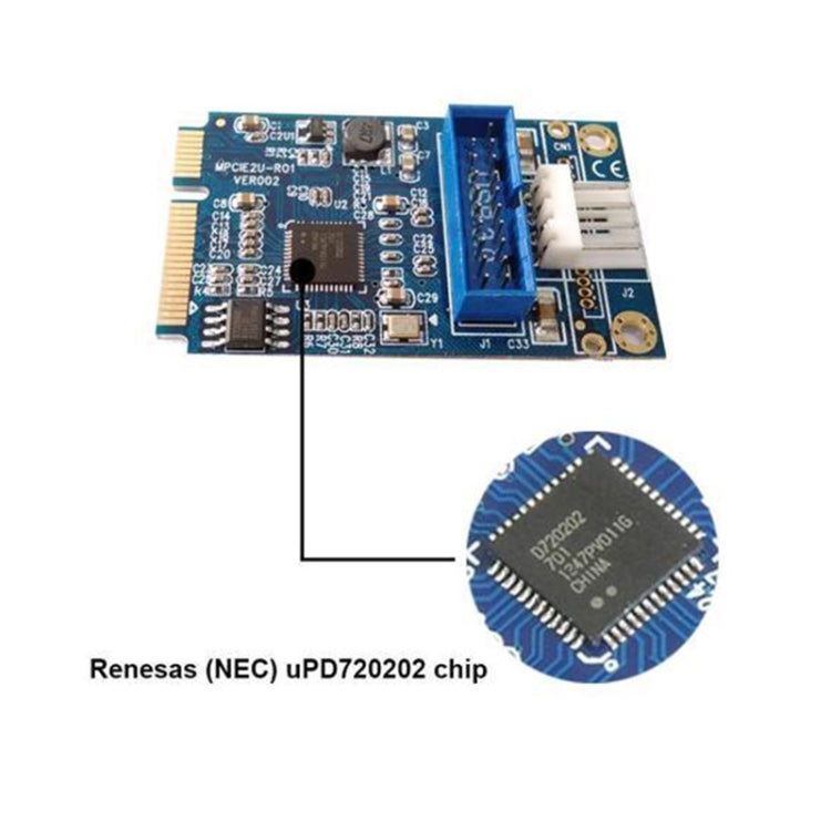 MINI PCI-E เป็น USB 3.0 ด้านหน้า 19 พินเดสก์ท็อปพีซีการ์ดขยายพร้อมพอร์ตเชื่อมต่อสายไฟ 4 พิน, 4 Pin Power