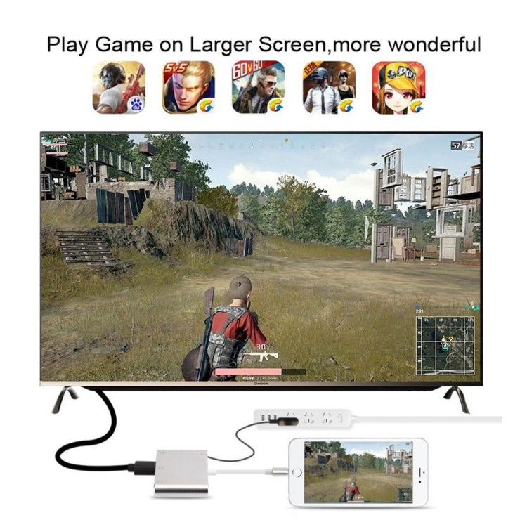 3 in 1 8 พินเป็น HDMI / VGA / อะแดปเตอร์เสียง