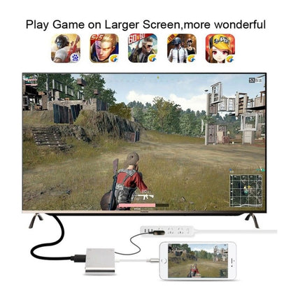3 in 1 8 พินเป็น HDMI / VGA / อะแดปเตอร์เสียง