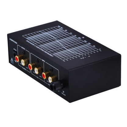 B855 LINEPAUDIO เครื่องขยายสัญญาณ Prephonograph สำหรับโทรศัพท์พร้อมอินพุตเสริมและการควบคุมระดับเสียง