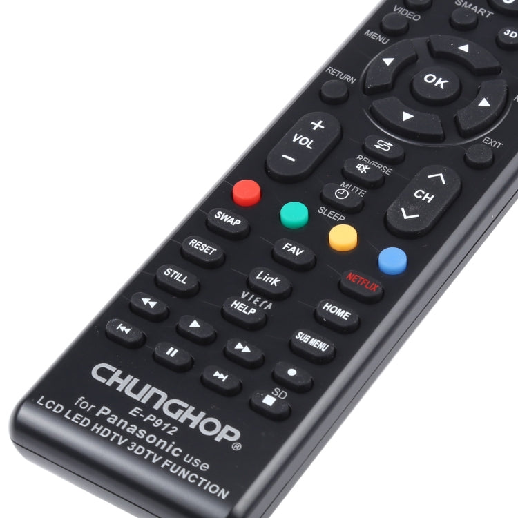 CHUNGHOP E-P912 รีโมทคอนโทรลสากลสำหรับ PANASONIC LED TV / LCD TV / HDTV / 3DTV, for PANASONIC TV