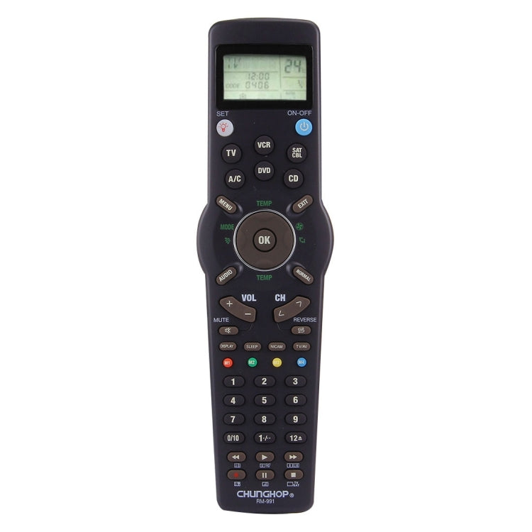 CHUNGHOP RM-L991 Universal LCD รีโมทคอนโทรลพร้อมฟังก์ชั่นการเรียนรู้สำหรับทีวี VCR SAT CBL DVD CD A/C, RM-L991