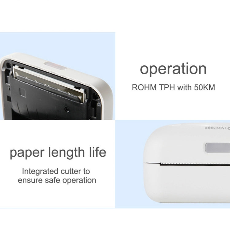 เครื่องพิมพ์บลูทูธความร้อนแบบพกพา Inkless Pocket Peripage A6, A6 Pink, A6 Blue, A6 White