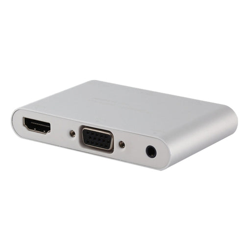 P27 Metal Cover Micro USB เป็น HDMI + VGA HDTV Converter อะแดปเตอร์ AV ดิจิตอล, ขับเคลื่อนโดย EZCast, รองรับระบบ iOS / Android / Windows