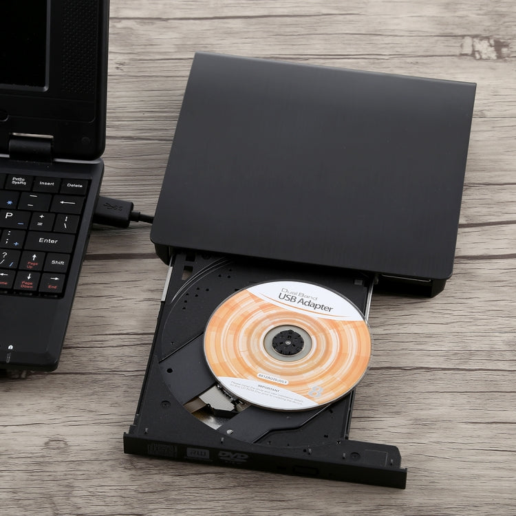 พื้นผิวขัดเงา USB 3.0 POP-UP โทรศัพท์มือถือภายนอก DVD-Rw DVD / CD ไดรฟ์ที่เขียนซ้ำได้ อุปกรณ์ ODD และ HDD ภายนอก, Brushed Texture DVD(B)