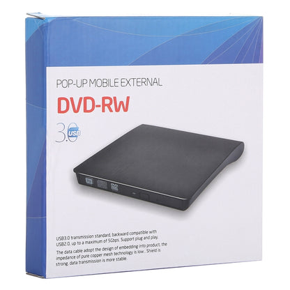 พื้นผิวขัดเงา USB 3.0 POP-UP โทรศัพท์มือถือภายนอก DVD-Rw DVD / CD ไดรฟ์ที่เขียนซ้ำได้ อุปกรณ์ ODD และ HDD ภายนอก, Brushed Texture DVD(B)