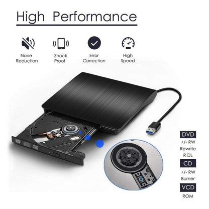 พื้นผิวขัดเงา USB 3.0 POP-UP โทรศัพท์มือถือภายนอก DVD-Rw DVD / CD ไดรฟ์ที่เขียนซ้ำได้ อุปกรณ์ ODD และ HDD ภายนอก, Brushed Texture DVD(B)