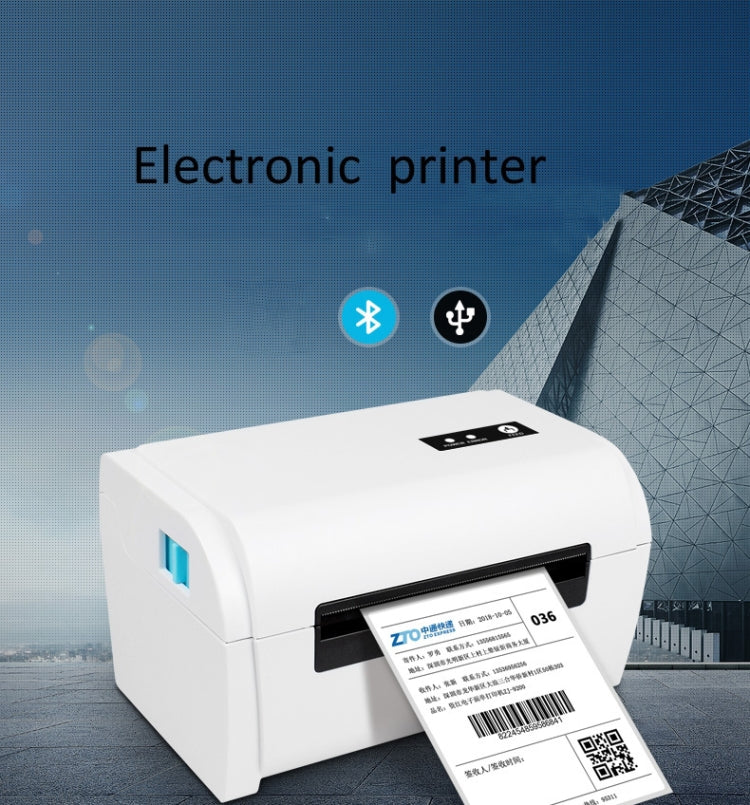 ZJ-9200 เครื่องพิมพ์ตั๋วบลูทูธความร้อนพอร์ต USB แบบพกพาพร้อมตัวยึด, USB + Bluetooth