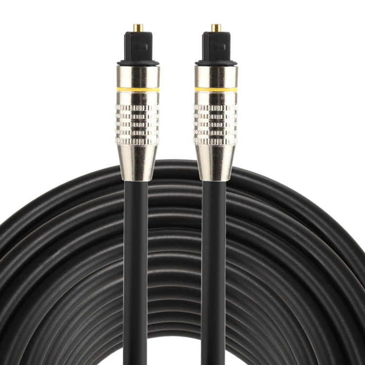 25 ม. OD6.0 มม. หัวโลหะชุบนิกเกิล Toslink สายสัญญาณเสียงดิจิตอลชายกับชาย, Length: 25m
