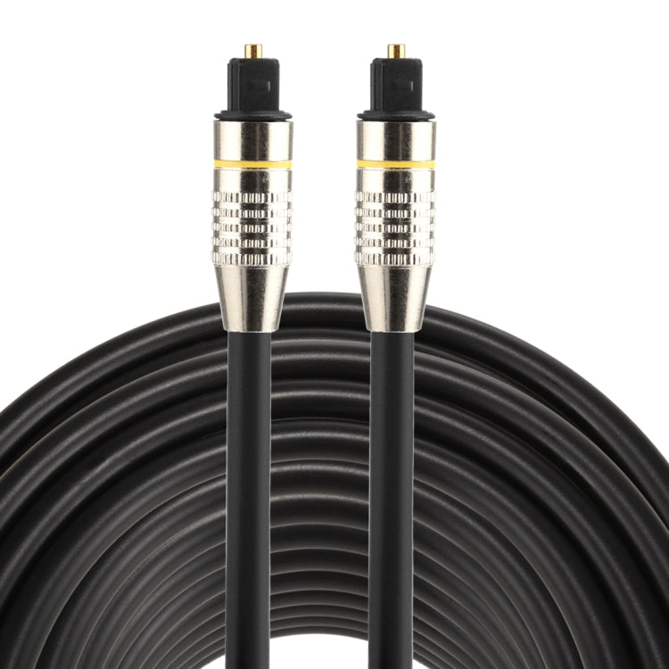 30 ม. OD6.0 มม. หัวโลหะชุบนิกเกิล Toslink สายสัญญาณเสียงดิจิตอลชายกับชาย, Length: 30m