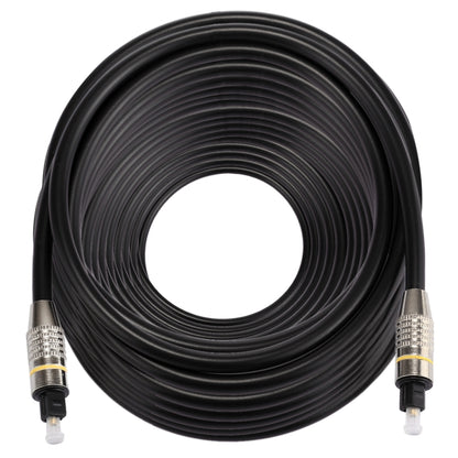 30 ม. OD6.0 มม. หัวโลหะชุบนิกเกิล Toslink สายสัญญาณเสียงดิจิตอลชายกับชาย, Length: 30m