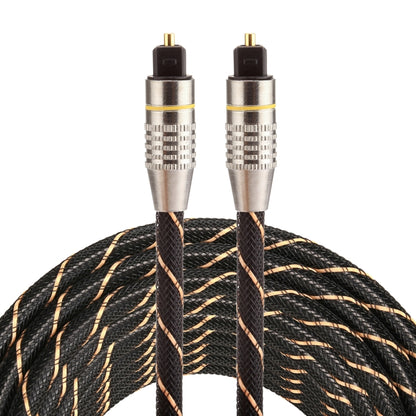 5m OD6.0mm หัวโลหะชุบทองทอสายสุทธิ Toslink ชายชายสายสัญญาณเสียงดิจิตอล, Length: 5m