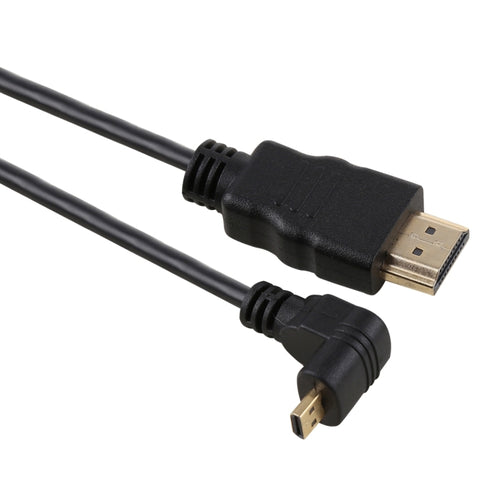 30 ซม. 4K HDMI ชายกับไมโคร HDMI บวกมุมชายเคลือบทองเชื่อมต่อสายเคเบิลอะแดปเตอร์, 30cm Positive