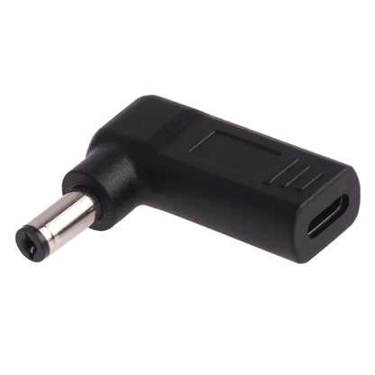 USB-C / Type-C ตัวเมียถึง 5.5 x 2.1 มม. ปลั๊กอะแดปเตอร์ข้อศอกตัวผู้ เชื่อมต่อ, 5.5 x 2.1mm Elbow