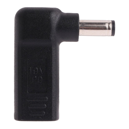 USB-C / Type-C ตัวเมียถึง 5.5 x 2.1 มม. ปลั๊กอะแดปเตอร์ข้อศอกตัวผู้ เชื่อมต่อ, 5.5 x 2.1mm Elbow