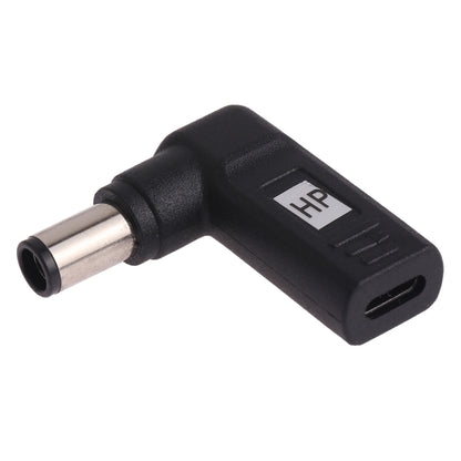 USB-C / Type-C ตัวเมียถึง 7.4 x 5.0 มม. ปลั๊กอะแดปเตอร์ข้อศอกตัวผู้ เชื่อมต่อ สำหรับแล็ปท็อป HP, 7.4 x 5.0mm Elbow (HP)