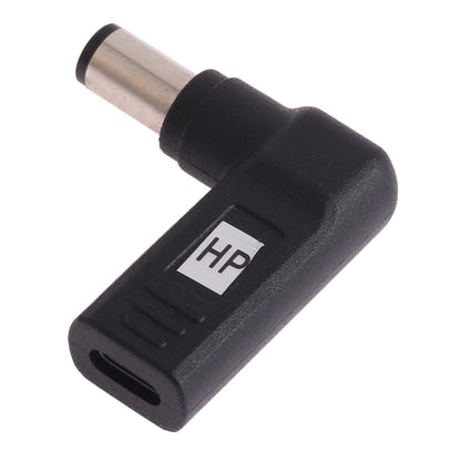 USB-C / Type-C ตัวเมียถึง 7.4 x 5.0 มม. ปลั๊กอะแดปเตอร์ข้อศอกตัวผู้ เชื่อมต่อ สำหรับแล็ปท็อป HP, 7.4 x 5.0mm Elbow (HP)