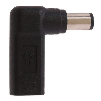 USB-C / Type-C ตัวเมียถึง 7.4 x 5.0 มม. ปลั๊กอะแดปเตอร์ข้อศอกตัวผู้ เชื่อมต่อ สำหรับแล็ปท็อป HP, 7.4 x 5.0mm Elbow (HP)
