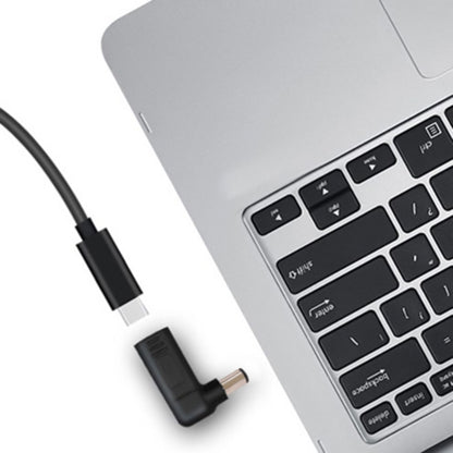 USB-C / Type-C ตัวเมียถึง 7.4 x 5.0 มม. ปลั๊กอะแดปเตอร์ข้อศอกตัวผู้ เชื่อมต่อ สำหรับแล็ปท็อป HP, 7.4 x 5.0mm Elbow (HP)