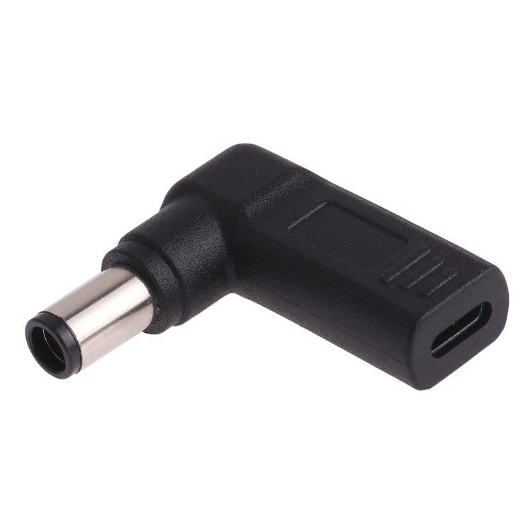 USB-C / Type-C หญิงถึง 7.4 x 5.0 มม. ปลั๊กอะแดปเตอร์ข้อศอกชาย เชื่อมต่อ สำหรับแล็ปท็อป Dell, 7.4 x 5.0mm Elbow (Dell)