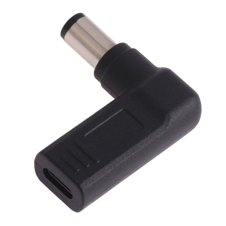 USB-C / Type-C หญิงถึง 7.4 x 5.0 มม. ปลั๊กอะแดปเตอร์ข้อศอกชาย เชื่อมต่อ สำหรับแล็ปท็อป Dell, 7.4 x 5.0mm Elbow (Dell)