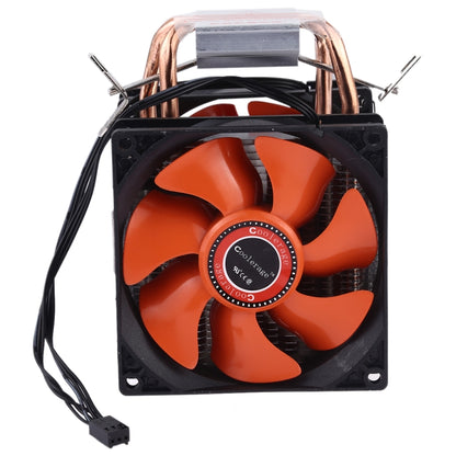 CoolAge AMD CPU ฮีทซิงค์ไฮดรอลิกแบริ่งพัดลมระบายความร้อนพัดลมระบายความร้อนคู่ 3 พินสำหรับ Intel LGA775 115X AM2 AM3 AM4 FM1 FM2 1366