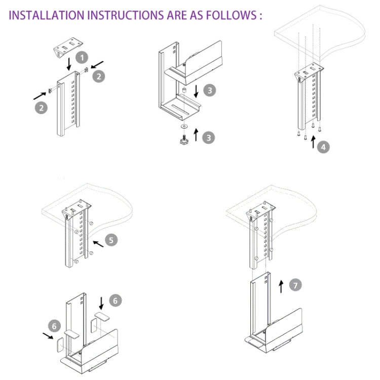 Universal PC Case Holder ขาตั้ง CPU แบบแขวนคอมพิวเตอร์เมนเฟรมโฮสต์ Bracket, 300-500 มม. ปรับความสูงได้, ปรับความกว้าง 145-245 มม., 145-235mm Width Adjustable(Black), 145-235mm Width Adjustable(White)