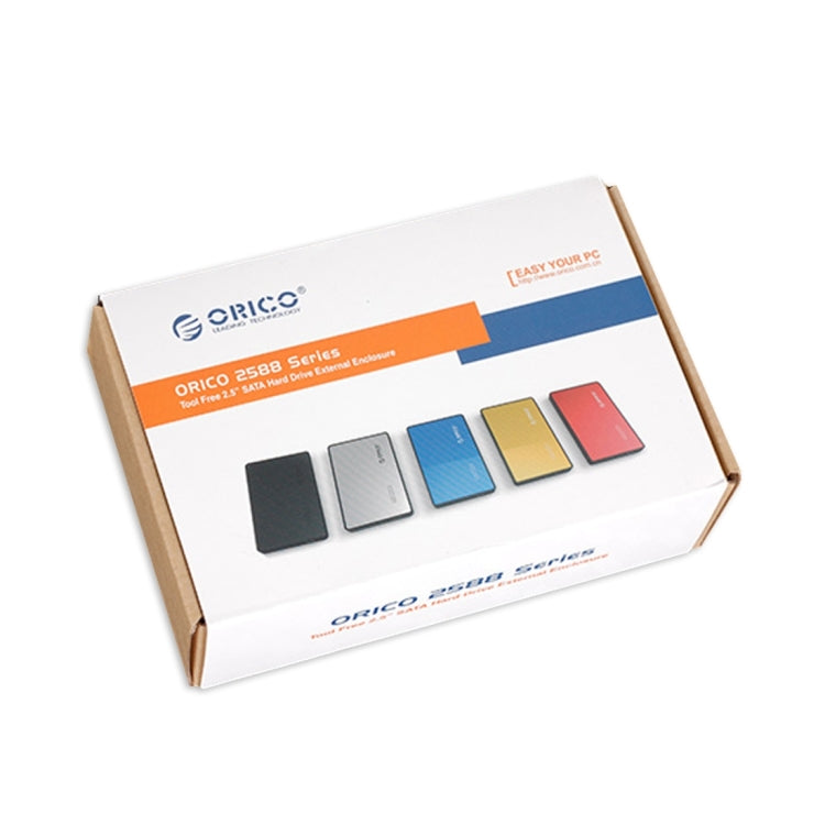 ORICO 2588US3 USB3.0 ฮาร์ดดิสก์ภายนอกกล่องสำหรับ 2.5 นิ้ว SATA HDD/SSD 9.5 มม.แล็ปท็อป PC