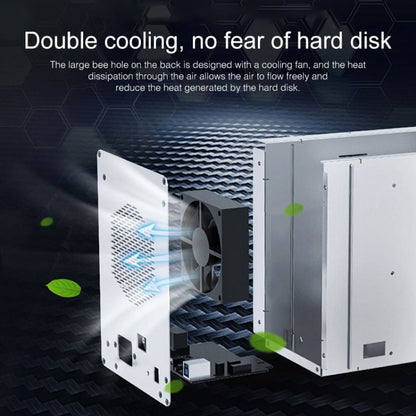 ORICO 9558U3 5-Bay USB 3.0 Type-Bอลูมิเนียม 3.5 นิ้วSSD / SATA HDD Enclosureเก็บฮาร์ดดิสก์กล่องสำหรับแล็ปท็อปคอมพิวเตอร์เดสก์ท็อปPC, SSD / SATA (Black)