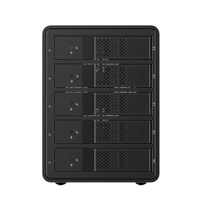 ORICO 9558U3 5-Bay USB 3.0 Type-Bอลูมิเนียม 3.5 นิ้วSSD / SATA HDD Enclosureเก็บฮาร์ดดิสก์กล่องสำหรับแล็ปท็อปคอมพิวเตอร์เดสก์ท็อปPC, SSD / SATA (Black)