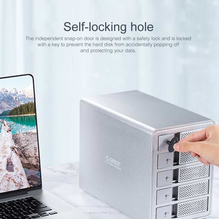 ORICO 9558U3 5-Bay USB 3.0 Type-Bอลูมิเนียม 3.5 นิ้วSSD / SATA HDD Enclosureเก็บฮาร์ดดิสก์กล่องสำหรับแล็ปท็อปคอมพิวเตอร์เดสก์ท็อปPC, SSD / SATA (Black)