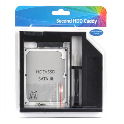 สากล 9 / 9.5 มม. SATA3 ฮาร์ดดิสก์ไดรฟ์ HDD แคดดี้อะแดปเตอร์เบย์ยึดสำหรับโน๊ตบุ๊ค