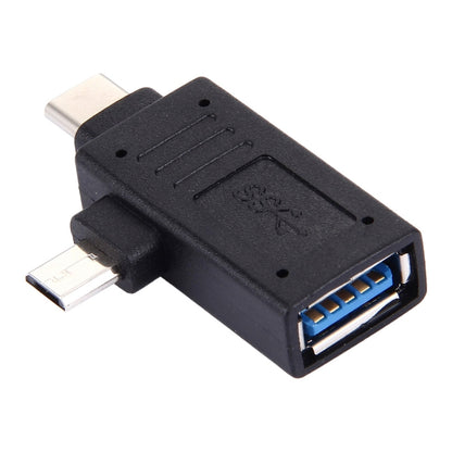 อะแดปเตอร์ USB-C / Type-C ตัวผู้ + ไมโคร USB ตัวผู้เป็น USB 3.0 ตัวเมีย, USB 3.0