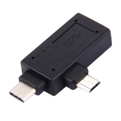 อะแดปเตอร์ USB-C / Type-C ตัวผู้ + ไมโคร USB ตัวผู้เป็น USB 3.0 ตัวเมีย, USB 3.0