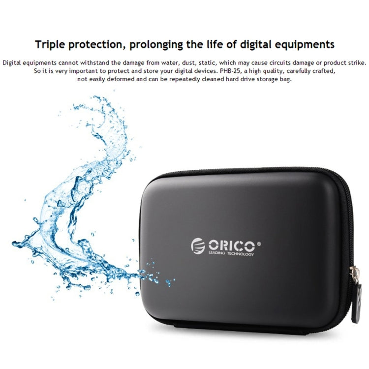 ORICO PHB-25 2.5 นิ้ว SATA HDD เคส ฮาร์ดไดรฟ์ดิสก์ป้องกันกล่องฝาครอบ