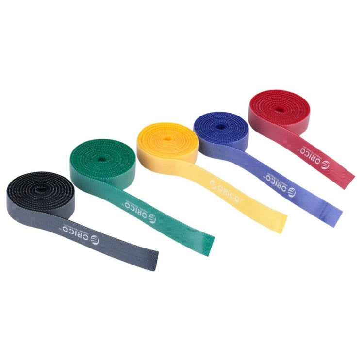 ORICO CBT-5S 5 in 1 สีสายสัมพันธ์แบบตะขอและห่วงแบบใช้ซ้ำได้และแบบแบ่งได้สำหรับสายเคเบิลข้อมูล / สายไฟความยาว: 1 ม.