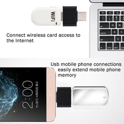 พลาสติก USB-C / Type-C ชายกับ USB 2.0 หญิง OTG อะแดปเตอร์ชาร์จการส่งข้อมูล