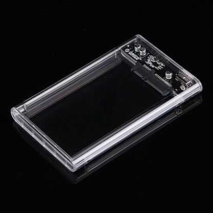 ORICO 2139U3-CR USB3.0 โปร่งใสฮาร์ดดิสก์ภายนอกกล่องสำหรับ 9.5 มม.2.5 นิ้ว SATA HDD/SSD, USB 3.0 (2.5 inch)