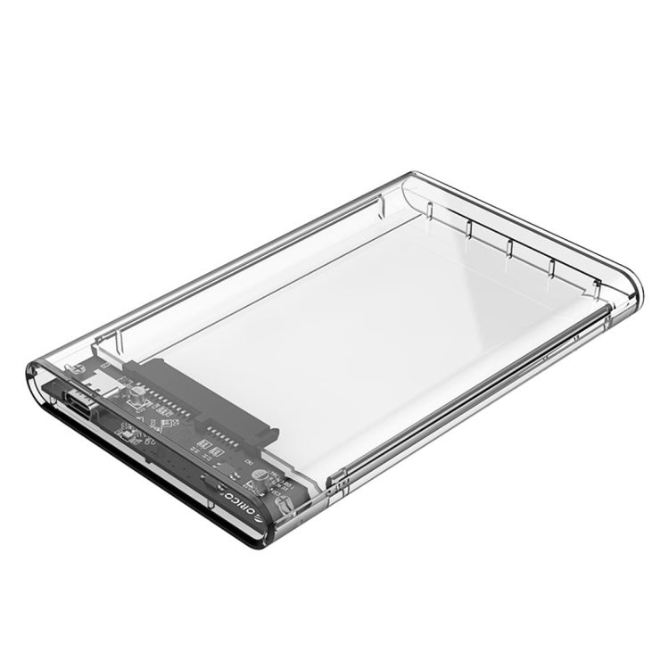 ORICO 2139C3-CR USB3.1 Type C โปร่งใสฮาร์ดดิสก์ภายนอกกล่องสำหรับ 9.5 มม.2.5 นิ้ว SATA HDD/SSD, USB 3.1 Type-C (2.5 inch)