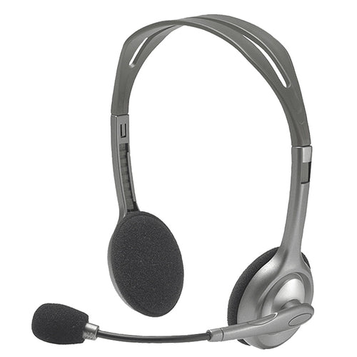 Logitech H110 Dual 3.5 มม. ปลั๊กเสียงชุดหูฟังสเตอริโอ, H110