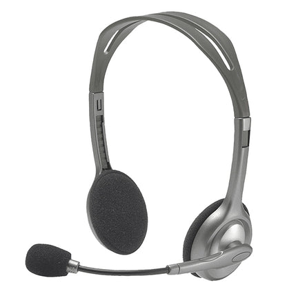 Logitech H110 Dual 3.5 มม. ปลั๊กเสียงชุดหูฟังสเตอริโอ, H110