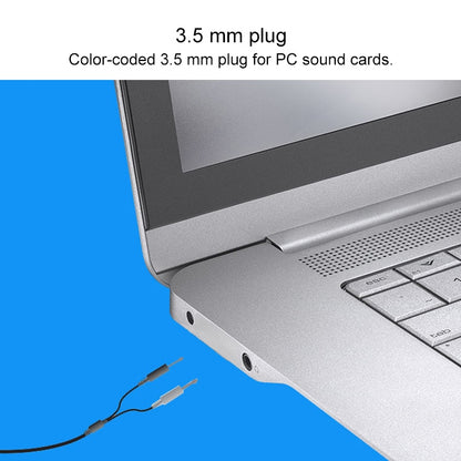 Logitech H110 Dual 3.5 มม. ปลั๊กเสียงชุดหูฟังสเตอริโอ, H110