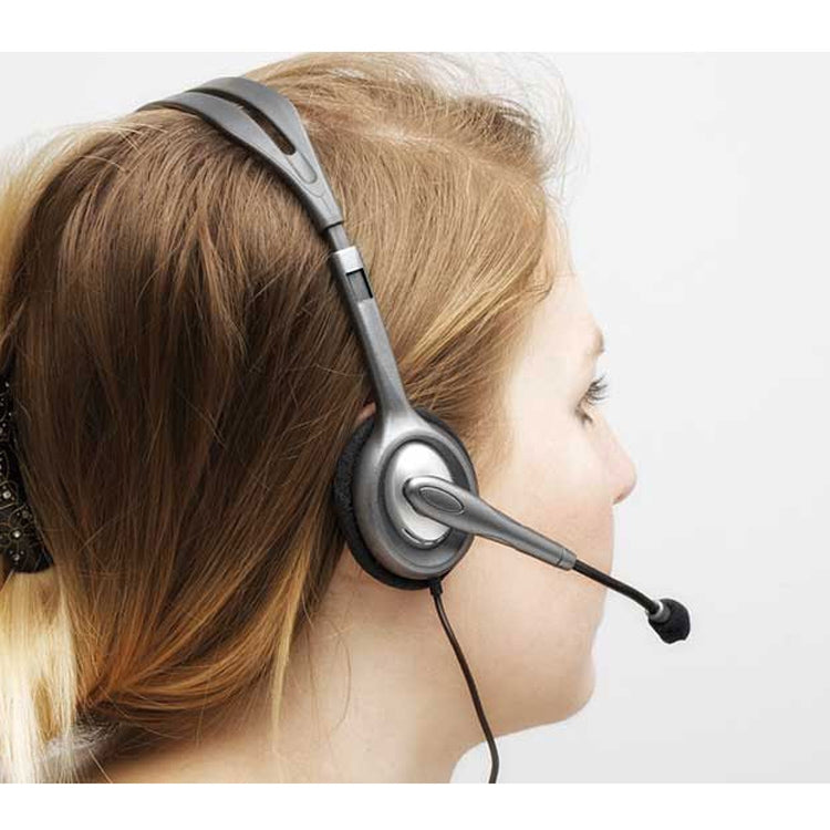 Logitech H110 Dual 3.5 มม. ปลั๊กเสียงชุดหูฟังสเตอริโอ, H110