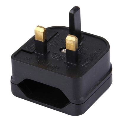 BS-5732 ปลั๊ก EU แบบพกพาไปยังปลั๊กอะแดปเตอร์เสียบ UK ปลั๊กไฟ Travel Converter พร้อมฟิวส์, BS-5732