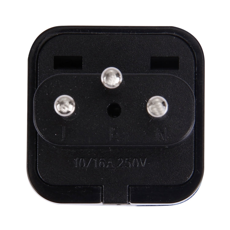 ปลั๊กสากลแบบพกพา WD-11A ไปยังสวิตเซอร์แลนด์ (Type-J แบบมีสายดิน) ปลั๊กอะแดปเตอร์ปลั๊กไฟ Travel Converter, Switzerland Plug