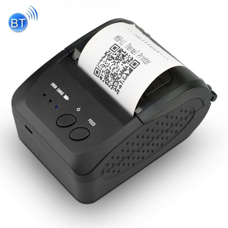 เครื่องพิมพ์ใบเสร็จ Bluetooth ความร้อนแบบพกพาขนาด 58 มม. รองรับการชาร์จการชาร์จสมบัติ