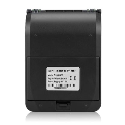 เครื่องพิมพ์ใบเสร็จ Bluetooth ความร้อนแบบพกพาขนาด 58 มม. รองรับการชาร์จการชาร์จสมบัติ